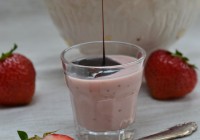 Strawberry panna cotta