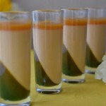 Aprikosen-Panna Cotta mit Minzgelee