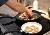 Braten der Saltimboccas