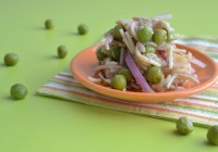 Asianudel-Erbsen-Salat mit Thunfisch