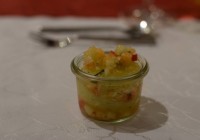 Melonen-Gurken-Sorbet mit Winzersekt